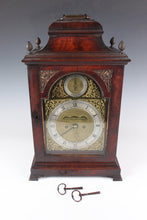 Load image into Gallery viewer, A George III mahogany bracket clock