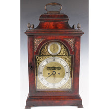 Load image into Gallery viewer, A George III mahogany bracket clock