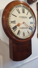 Load image into Gallery viewer, A Rare Victorian 24-inch English Drop Dial Clock