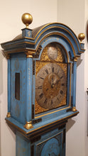 Load image into Gallery viewer, An English George III Blue Laquered Longcase Clock
