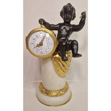 Load image into Gallery viewer, A Small French Cherub Clock 19th Cent.