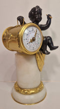 Load image into Gallery viewer, A Small French Cherub Clock 19th Cent.
