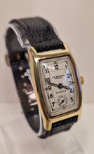 Load image into Gallery viewer, JW Benson–Retailed Marine “Water Proof” Tonneau Wristwatch in 9ct Gold (1929)
