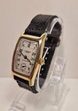 Load image into Gallery viewer, JW Benson–Retailed Marine “Water Proof” Tonneau Wristwatch in 9ct Gold (1929)