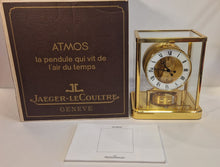 Load image into Gallery viewer, A New Condition 1990 Jaeger Le Coultre 540 Cal Model Swiss Atmos Clock With Box and papers.