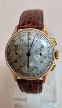 Load image into Gallery viewer, A Breitling Premier, chronograph, manual wind, gents, 18ct gold wristwatch, circa 1940s