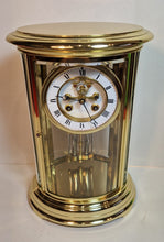 Load image into Gallery viewer, A Fine Quality Late 19th Cent French polished and laquered drum shape Four-Glass Clock