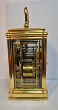 Load image into Gallery viewer, A Late 19th Cent French Gilt Gorge Cased Carriage Clock,Retailed By Goldsmiths Paris.