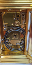 Load image into Gallery viewer, A Late 19th Cent French Gilt Gorge Cased Carriage Clock,Retailed By Goldsmiths Paris.