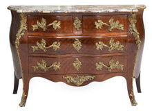 Load image into Gallery viewer, A Louis XV-Style Kingwood and Parquetry-Decorated Bombé-Shape Commode, late 19th century,