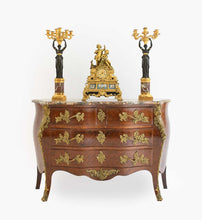 Load image into Gallery viewer, A Louis XV-Style Kingwood and Parquetry-Decorated Bombé-Shape Commode, late 19th century,

