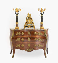 Load image into Gallery viewer, A Louis XV-Style Kingwood and Parquetry-Decorated Bombé-Shape Commode, late 19th century,