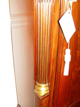 Load image into Gallery viewer, An English George III 18th Century Flame Mahogany Moonroller Longcase Clock