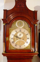 Load image into Gallery viewer, An English George III Late 18th Century Flame Mahogany Longcase Clock By Lozano