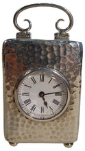 Load image into Gallery viewer, A 1901 Small Silver 8-day London Hallmarked Timepiece Clock By William Comyns
