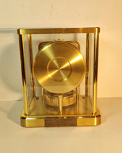 Load image into Gallery viewer, A 1987 Jaeger le Coultre 540 Calibre Swiss atmos clock with a square white dial
