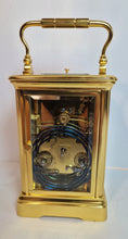Load image into Gallery viewer, A Gilt Cased mid-19th century French Corniche Case Repeater Carriage Clock