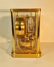 Load image into Gallery viewer, A 1987 Jaeger le Coultre 540 Calibre Swiss atmos clock with a square white dial