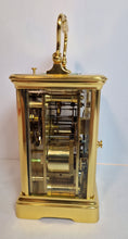 Load image into Gallery viewer, A Gilt Cased mid-19th century French Corniche Case Repeater Carriage Clock