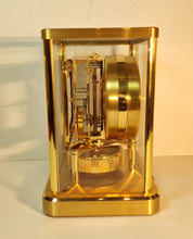 Load image into Gallery viewer, A 1987 Jaeger le Coultre 540 Calibre Swiss atmos clock with a square white dial