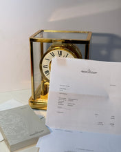 Load image into Gallery viewer, An Unused 560 Cal Moonphase Atmos Clock With Original Receipt, Box And Papers.