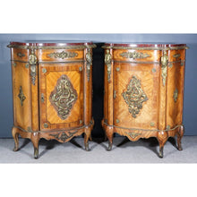 Load image into Gallery viewer, A Near Pair of 19th Century French Kingwood, Rosewood and Gilt Brass Mounted Side Cabinets,
