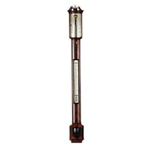 Load image into Gallery viewer, A Fine Regency Mahogany London Made Flat-to-the-wall Bow fronted Stick Barometer

