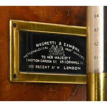 Load image into Gallery viewer, A Late Victorian Black Laquered Fortin Barometer By Negretti