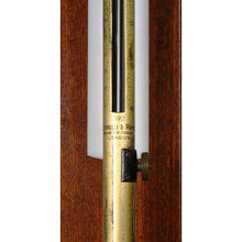 Load image into Gallery viewer, A Japanned And Lacquered Brass Mountain Fortin Barometer By Pasterelli
