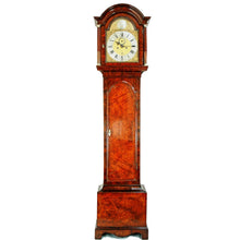 Load image into Gallery viewer, A Very Fine Quality 1750’s English 18th Century George II Burr Walnut Longcase Clock By Joseph Oxley