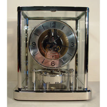 Load image into Gallery viewer, A Rhodium Plated 1990 Jaeger 540 Cal Swiss Elysee Atmos Clock