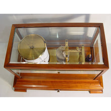 Load image into Gallery viewer, A 1920&#39;s Mahogany English Barograph With Chart Draw And Ink Bottle
