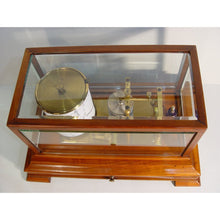 Load image into Gallery viewer, A 1920's Mahogany English Barograph With Chart Draw And Ink Bottle
