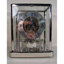 Load image into Gallery viewer, A Rhodium Plated 1990 Jaeger 540 Cal Swiss Elysee Atmos Clock