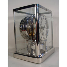 Load image into Gallery viewer, A Rhodium Plated 1990 Jaeger 540 Cal Swiss Elysee Atmos Clock
