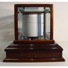 Load image into Gallery viewer, A 1920's Mahogany English Barograph With Chart Draw And Ink Bottle By John Davis, London