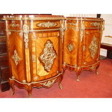 Load image into Gallery viewer, A Near Pair of 19th Century French Kingwood, Rosewood and Gilt Brass Mounted Side Cabinets,
