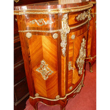 Load image into Gallery viewer, A Near Pair of 19th Century French Kingwood, Rosewood and Gilt Brass Mounted Side Cabinets,