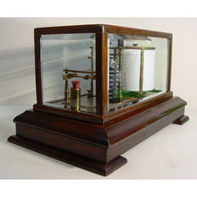 Load image into Gallery viewer, A 1920's Mahogany English Barograph With Chart Draw And Ink Bottle By John Davis, London