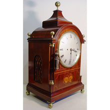 Load image into Gallery viewer, A Victorian Mahogany 8-Bell/4-gong Triple Fusee Bracket Clock