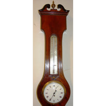 Load image into Gallery viewer, A 12 Inch Dial Giant Size 19th Cent Regency Wheel Barometer With Clock