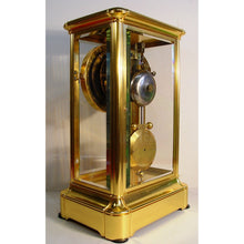 Load image into Gallery viewer, A John Walker, London, Late 19th Cent French Gilt Bronze Gorge Cased Four-Glass Clock