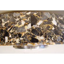 Load image into Gallery viewer, A Stunning 1920s French Grey Breccia Marble And Silver Plated Bronze Three Piece Clock Set