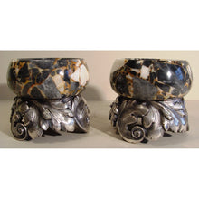 Load image into Gallery viewer, A Stunning 1920s French Grey Breccia Marble And Silver Plated Bronze Three Piece Clock Set