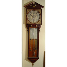 Load image into Gallery viewer, A late 19th century Mahogany Admiral Fitzroy Antique Barometer