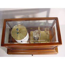 Load image into Gallery viewer, A 1920's Mahogany English Barograph With Chart Draw And Ink Bottle