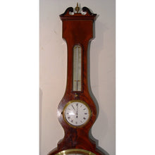 Load image into Gallery viewer, A 12 Inch Dial Giant Size 19th Cent Regency Wheel Barometer With Clock