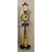 Load image into Gallery viewer, A 1960's Jaeger Le Coultre Gilt Brass Lamp Post Clock