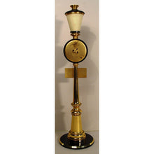 Load image into Gallery viewer, A 1960's Jaeger Le Coultre Gilt Brass Lamp Post Clock