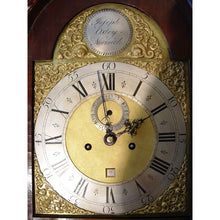 Load image into Gallery viewer, A Very Fine Quality 1750’s English 18th Century George II Burr Walnut Longcase Clock By Joseph Oxley